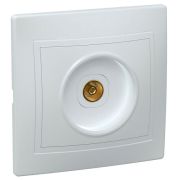 Розетка телевизионная TV 1-м СП Кварта РТВ10-КБ IP20 бел. GENERICA EAK10-K01-DM