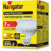 Лампа светодиодная 94 244 NLL-MR16-7-230-3K-GU5.3 7Вт 3000К тепл. бел. GU5.3 480лм 220-240В Navigator 94244