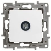 Розетка телевизионная проходная TV СП Etika 14дБ 5-862МГц механизм бел. IEK 672263