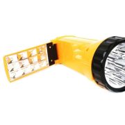 Фонарь аккумуляторный LED3819CSM 9LED + 12SMD 2 режима аккум. SLA 220В желт. Ultraflash 12102/12860