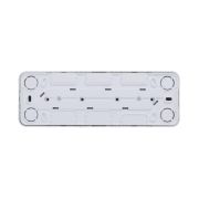 Розетка 4-м ОП Blanca 16А IP20 250В без заземл. без защ. шторок с изолир. пластиной бел. SE BLNRA000411