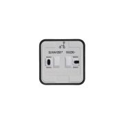 Выключатель 2-кл. ОП Blanca 10А IP20 (сх. 5) 250В с изолир. пластиной антрацит SE BLNVA105016