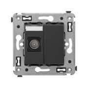 Розетка телевизионная одиночная TV 1-м СП Avanti «Черный матовый» DKC 4412503