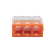 Экспресс-клемма строительно-монтажная СМК 2273-243 3-проводная 0.5-2.5кв.мм с пастой (уп.100шт) Rexant 07-3217