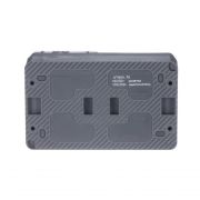 Блок ОП AtlasDesign PROFI IP54 (розетка 1-м 16А заземл. защ. шторки + 1-кл. выключатель 10А) антрацит SE ATN544070