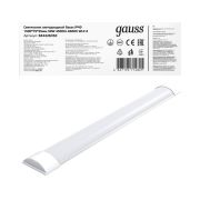 Светильник светодиодный WLF-2 50Вт 6500К IP40 4500лм 1492х75х25мм ДПО линейный матов. рассеив. сталь GAUSS 844426350