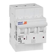 Выключатель автоматический модульный 3п C 6А OptiDin BM63-3C6-4.5-УХЛ3 КЭАЗ 326810