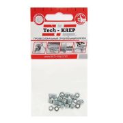 Гайка самоконтрящаяся М4 DIN 985 оцинк. (уп.20шт) Tech-Krep/Zitar 103029