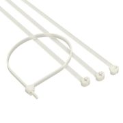 Хомут кабельный 4.8х370 P6.6 с двойн. замком бел. (уп.100шт) DKC 21219SR