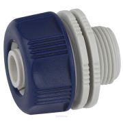 Адаптер для шланга 19мм (3/4) с наружной резьбой пластик (50/200/2400) Green Apple Б0017776