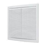 Решетка вент цилиндрич с сеткой 250х250мм пласт