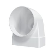 511СК10КП, Соединитель угловой 90°, плоского воздуховода с круглым пластик, 55х110/D100