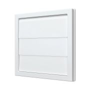 1515К10Ф Решетка вытяжная с гравитац. жалюзи 150х150 D100,серый