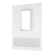 511ПТВР Площадка торцевая вертикальная пластиковая с решеткой 511ПТВР c фланцем 55х110мм