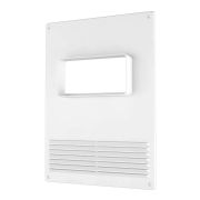 511ПТГР Площадка торцевая горизонтальная пластиковая с решеткой 511ПТГР ERA 180х250мм c фланцем 55х1