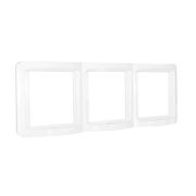 Рамка 3-м Валери верт. бел. UNIVersal ВР003В