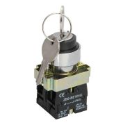 Переключатель LAY5-BG45 на 2 полож. 1НО+1НЗ с ключ. без фиксации KARAT IEK BSW80-BG-2-K02