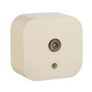 Розетка телевизионная TV 1-м ОП Quteo IP20 с топологией «звезда» сл. кость IEK 782245