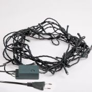 Гирлянда светодиодная «Твинкл Лайт» 4м 25LED мультиколор 4.8Вт 220-240В IP20 с контроллером 8 режимов провод ПВХ темн. зел. Neon-Night 303-019